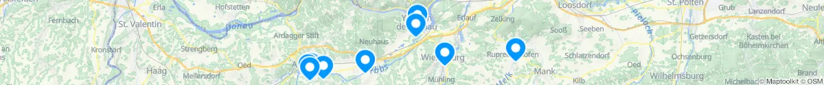 Map view for Pharmacies emergency services nearby Nöchling (Melk, Niederösterreich)